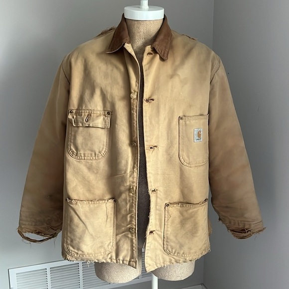 Men's Vintage Carhartt Chore Coat Jacket XL - Picture 1 of 15